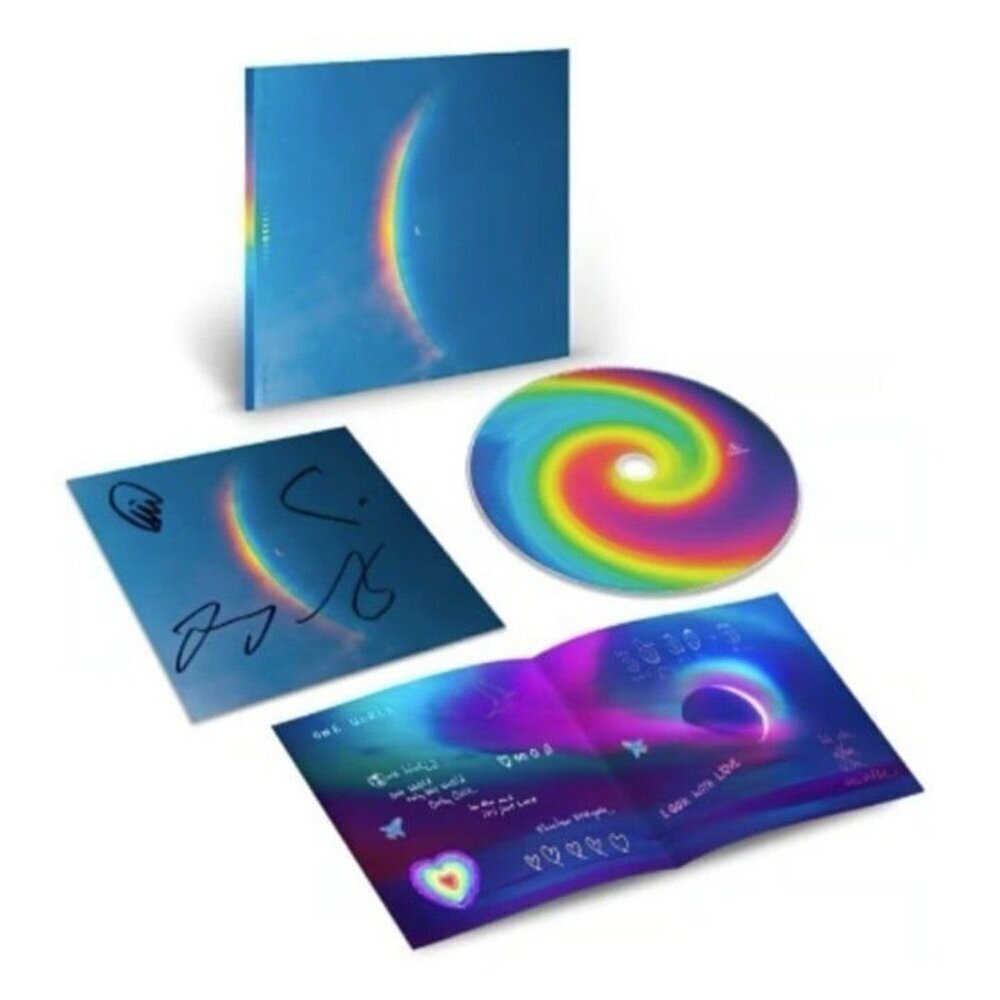 Coldplay Moon Music CD Signed Art Card! AUTOGRAPH